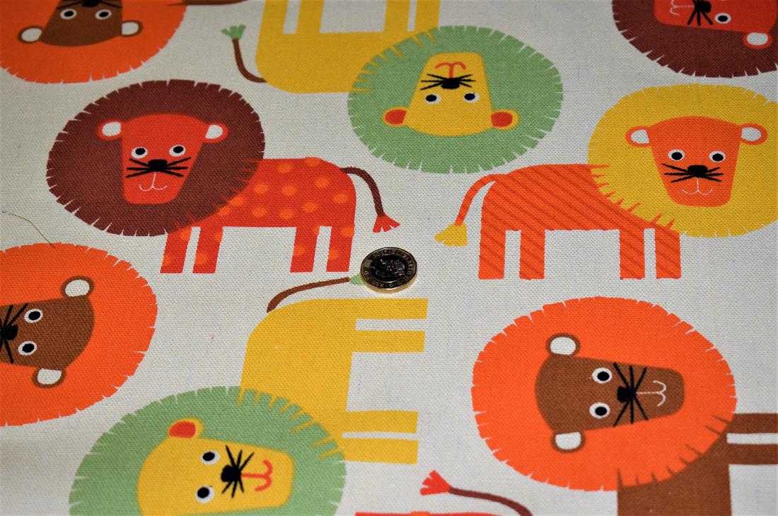 Beige Cotton Fluffy Lion