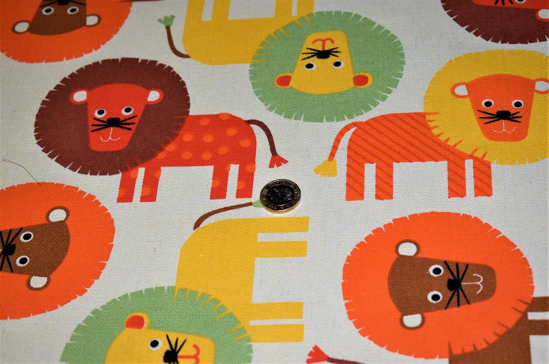 Beige Cotton Fluffy Lion