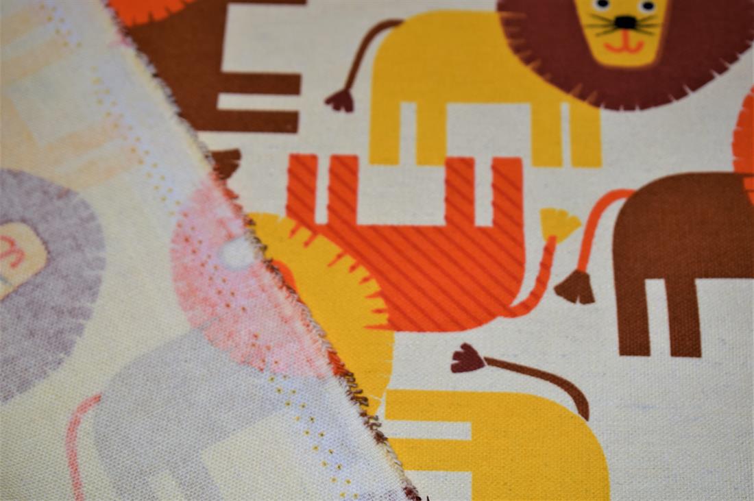 Beige Cotton Fluffy Lion