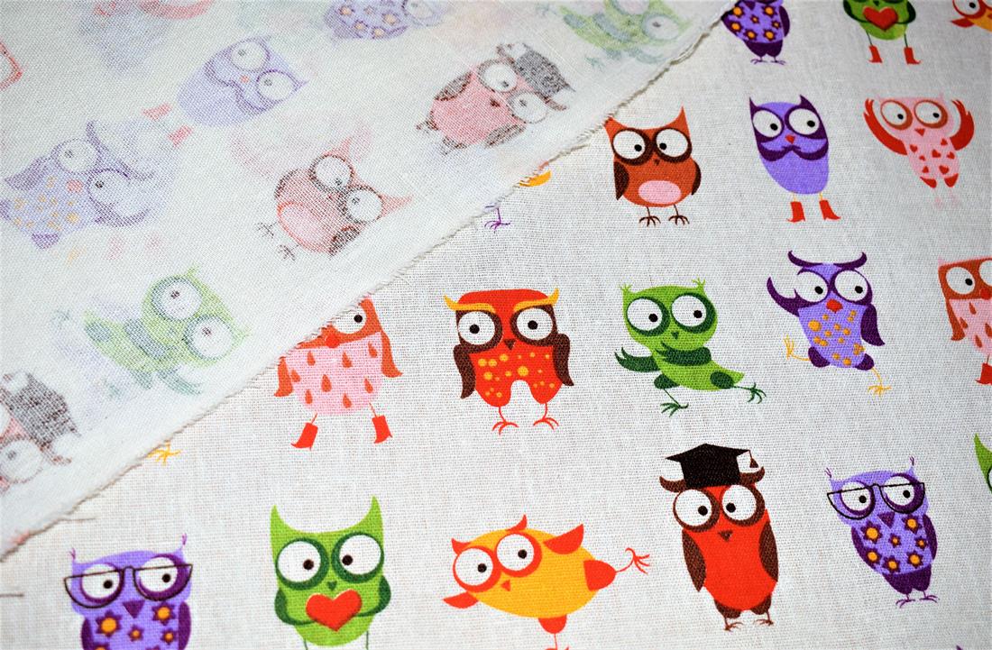COL 2 Cotton Posing Owls