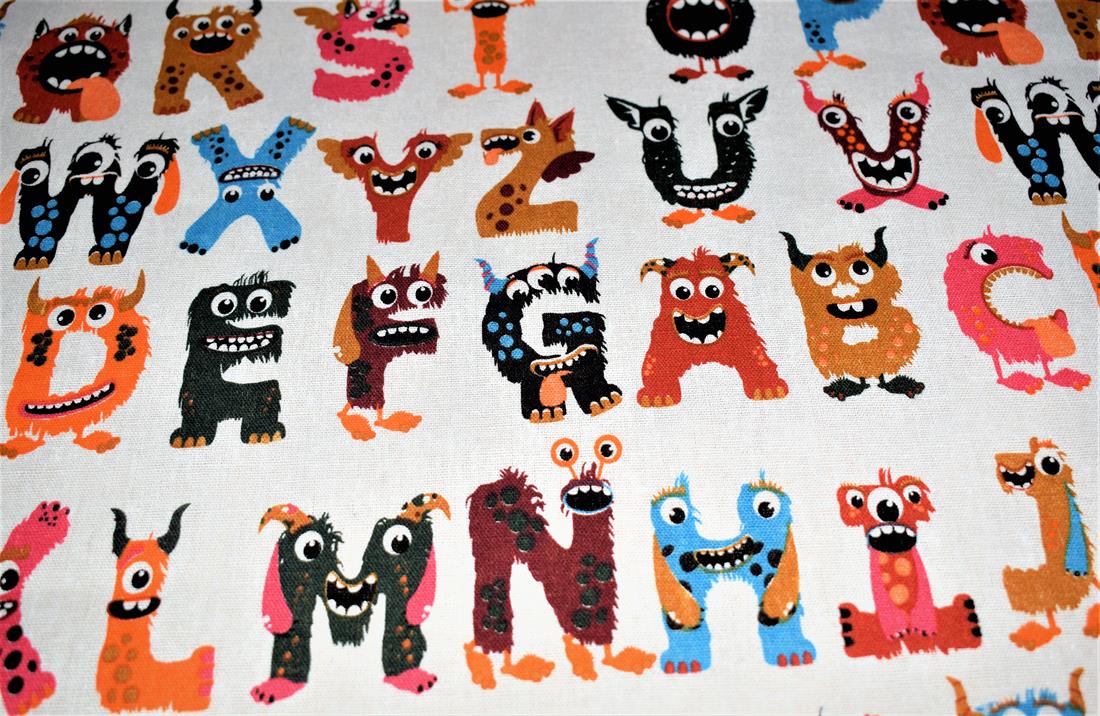 COL 3 Cotton Flaming Alphabet