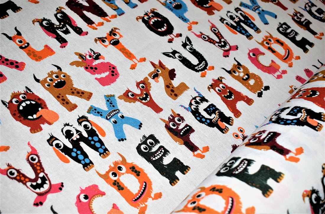COL 3 Cotton Flaming Alphabet