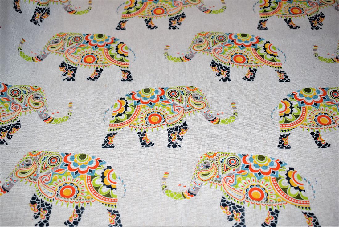 COL 4 Elephant Artwork Printed Canvas