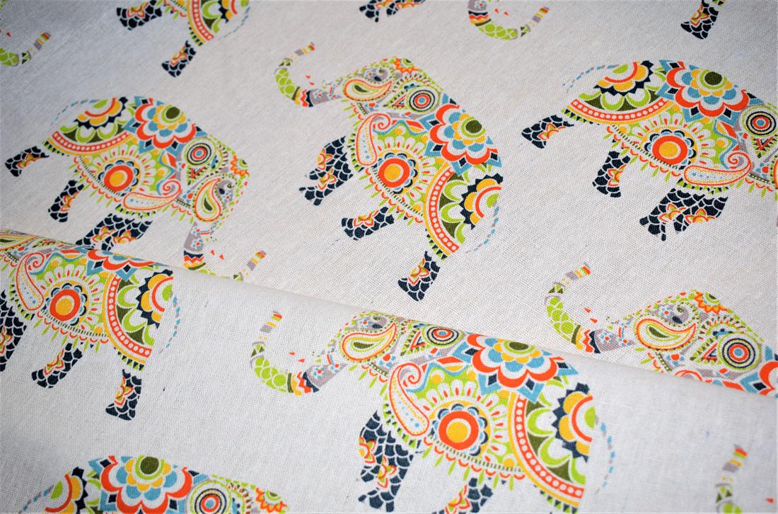 COL 4 Elephant Artwork Printed Canvas