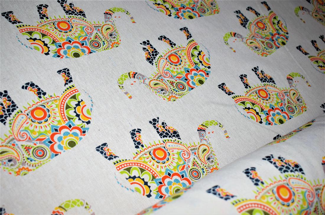 COL 4 Elephant Artwork Printed Canvas