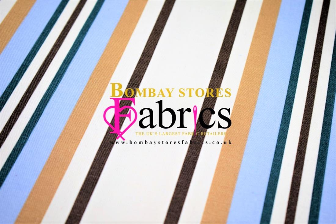 COL 1 Cotton Stripe Print Canvas