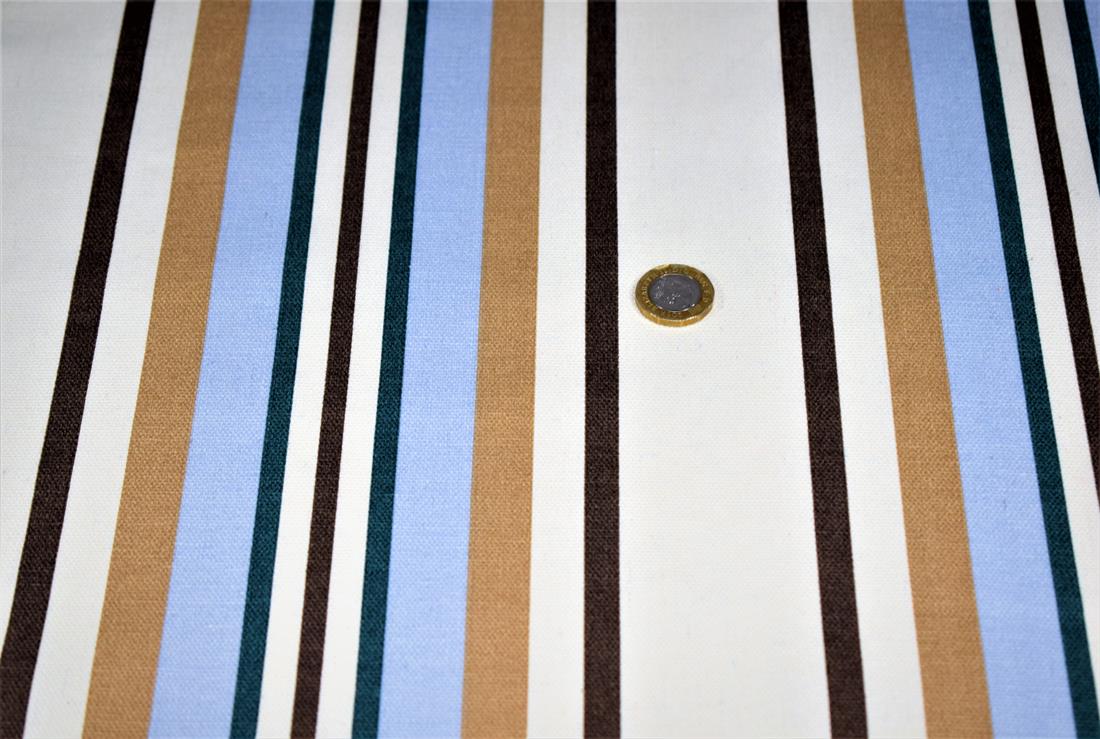 COL 1 Cotton Stripe Print Canvas