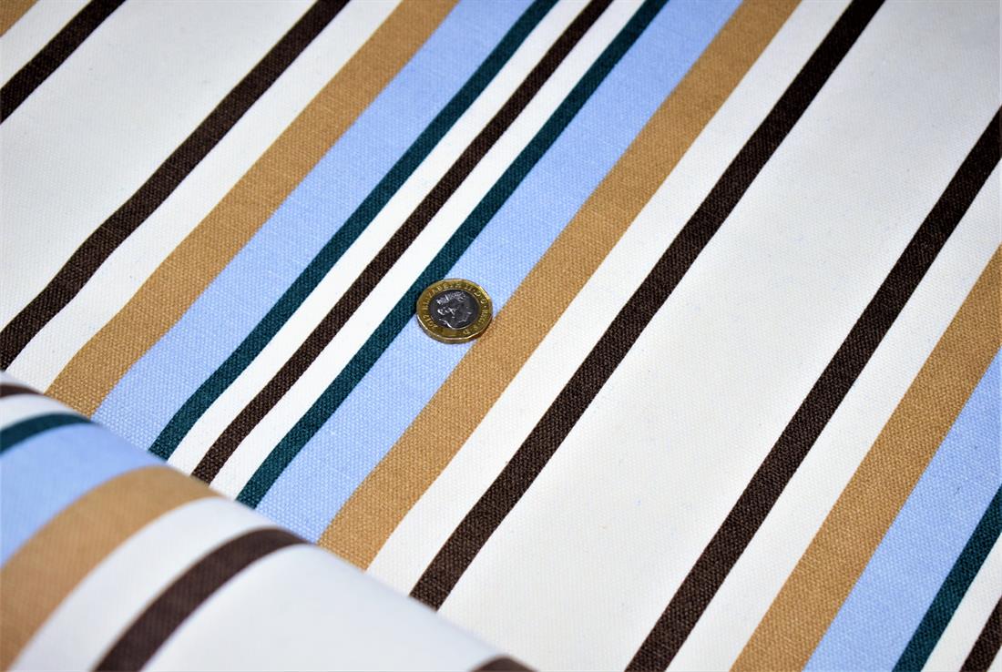 COL 1 Cotton Stripe Print Canvas