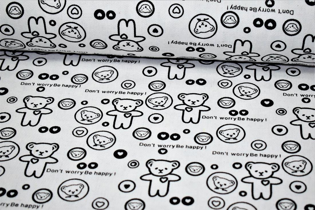 COL 1 Cotton Teddy Print Canvas
