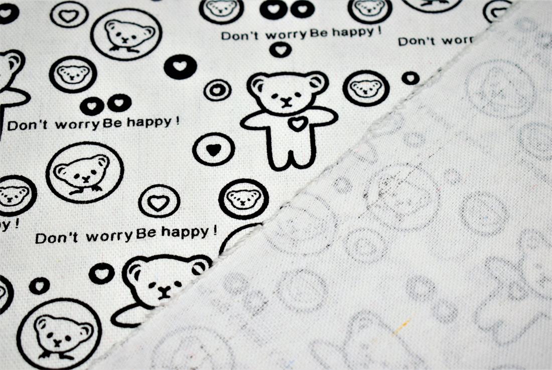 COL 1 Cotton Teddy Print Canvas