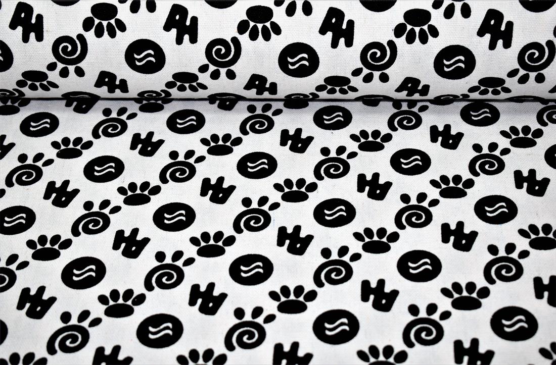 COL 1 Cotton Paws Print Canvas
