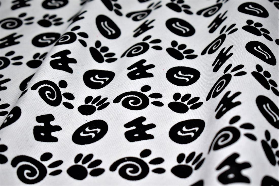COL 1 Cotton Paws Print Canvas