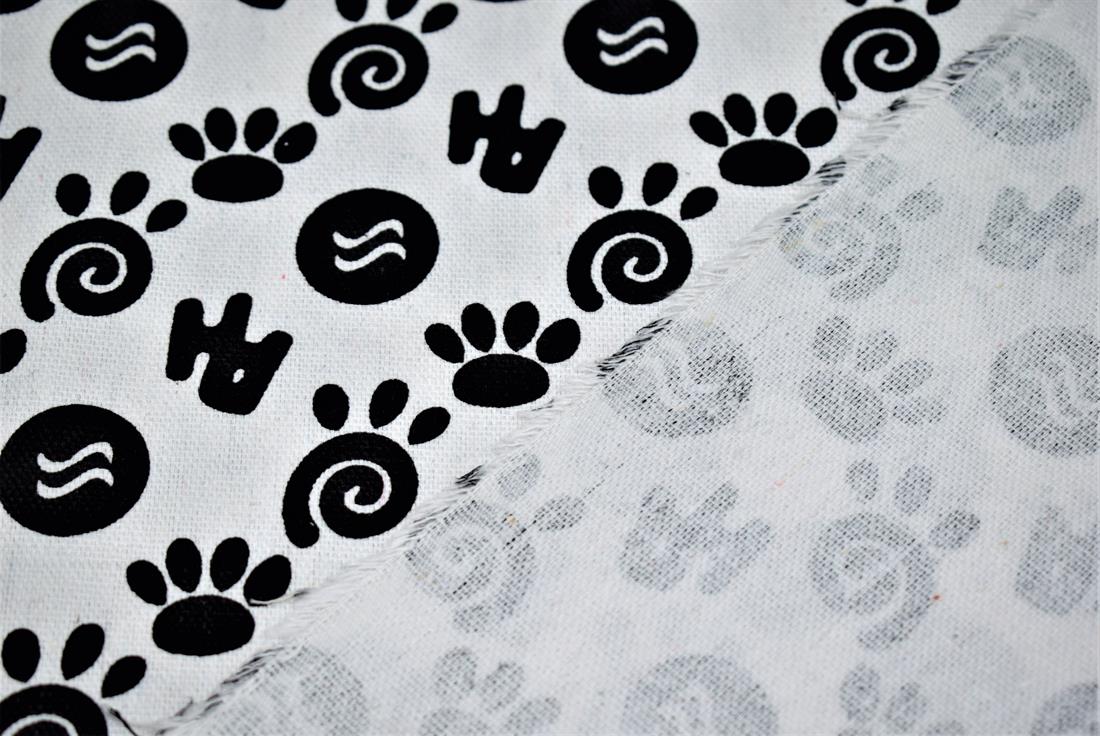 COL 1 Cotton Paws Print Canvas