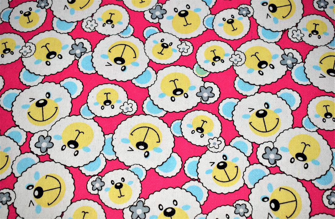 COL 1 Cotton Smiling Bears