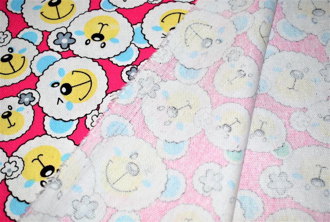 COL 1 Cotton Smiling Bears