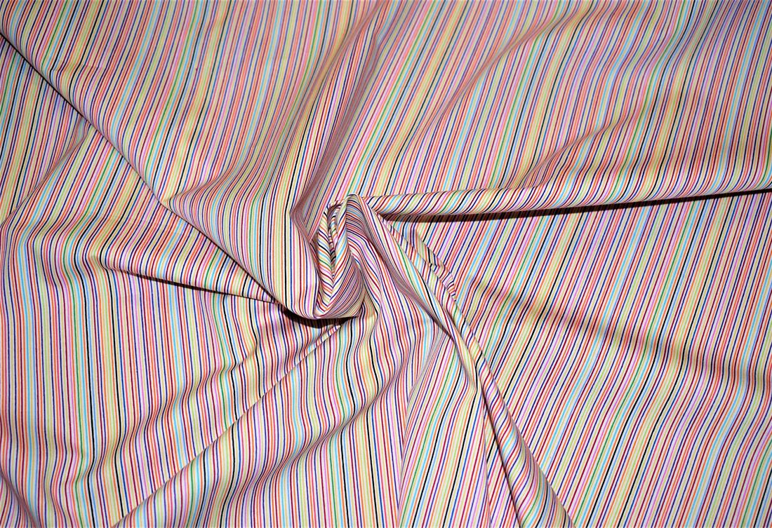 COL 1 Cotton Stripes Print