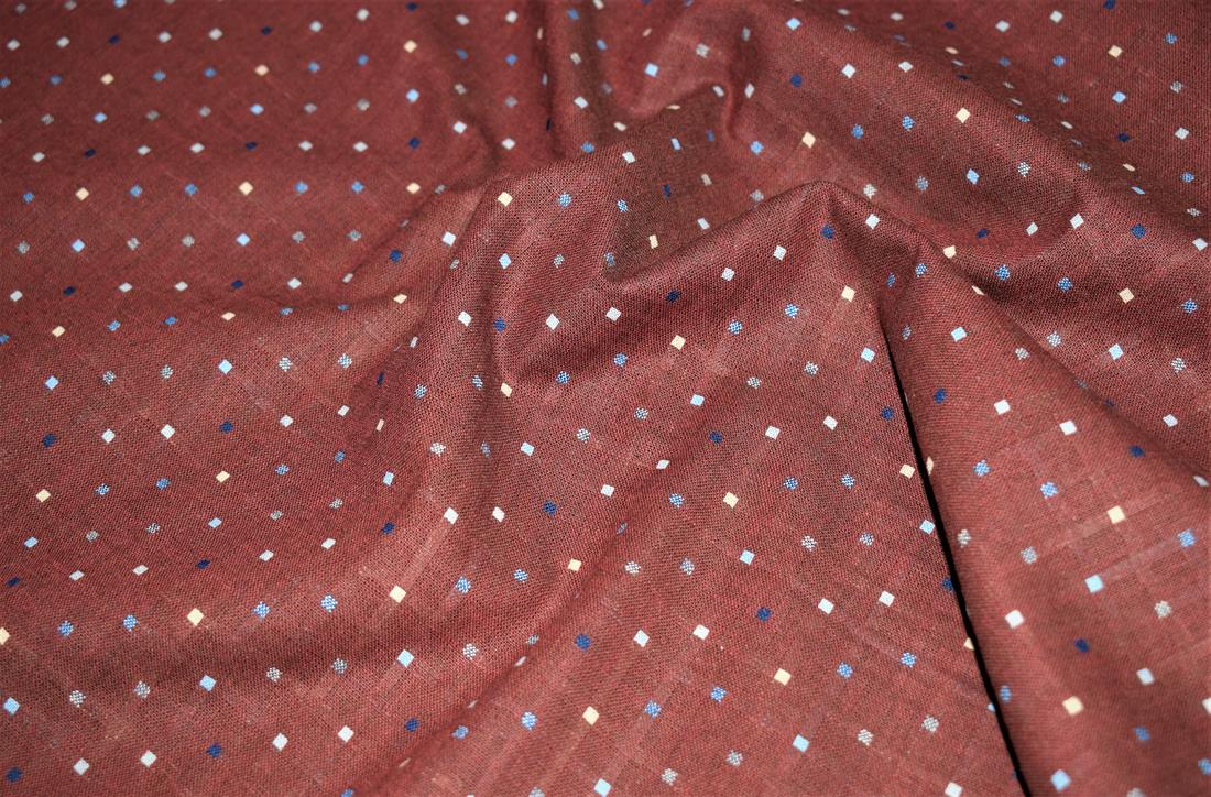 Brown Printed Cotton Fabrics