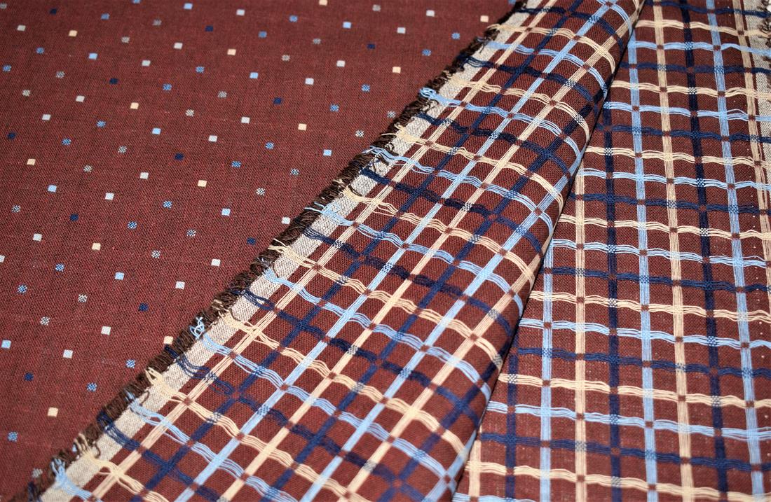 Brown Printed Cotton Fabrics