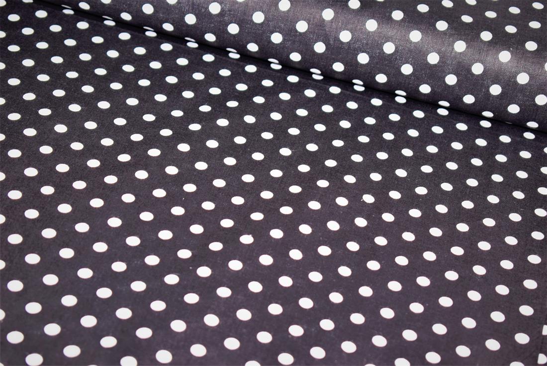 Black & White Cotton Spots Printed