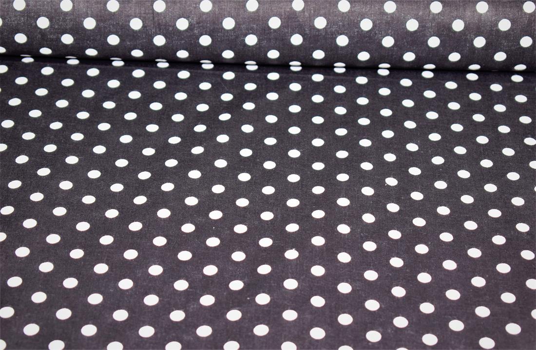 Black & White Cotton Spots Printed