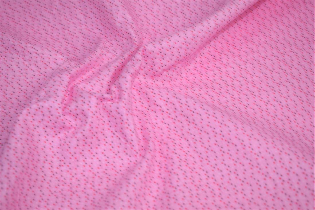 Pink & Multicolour Colour Printed Cotton Pink& Spots