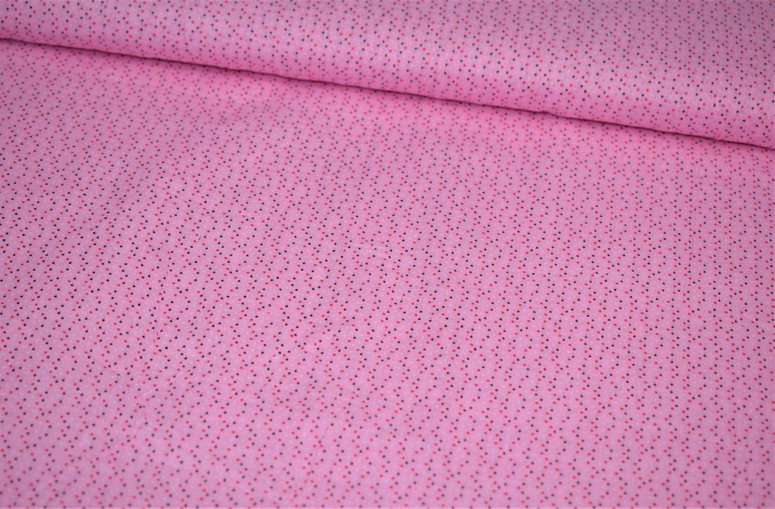 Pink & Multicolour Colour Printed Cotton Pink& Spots