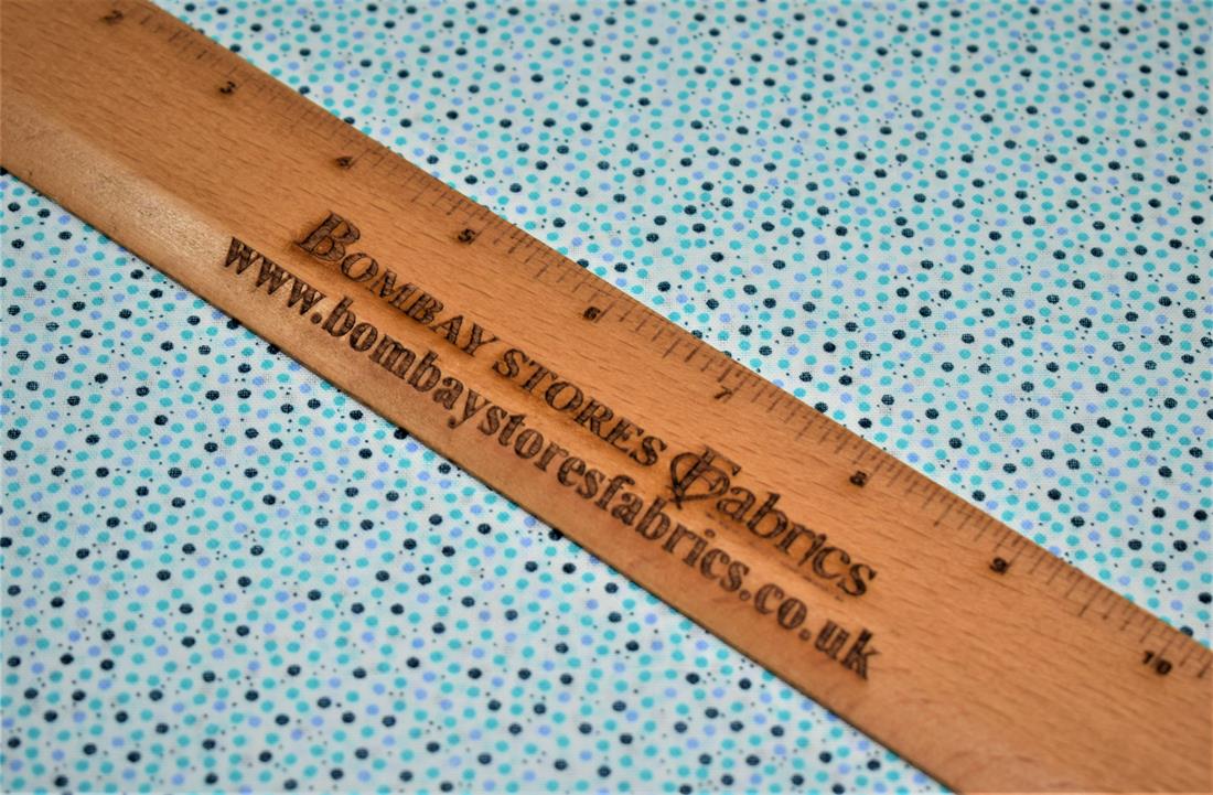 Blue & Multicolour Cotton Blue&Multicolour Colour Pin Spots Print
