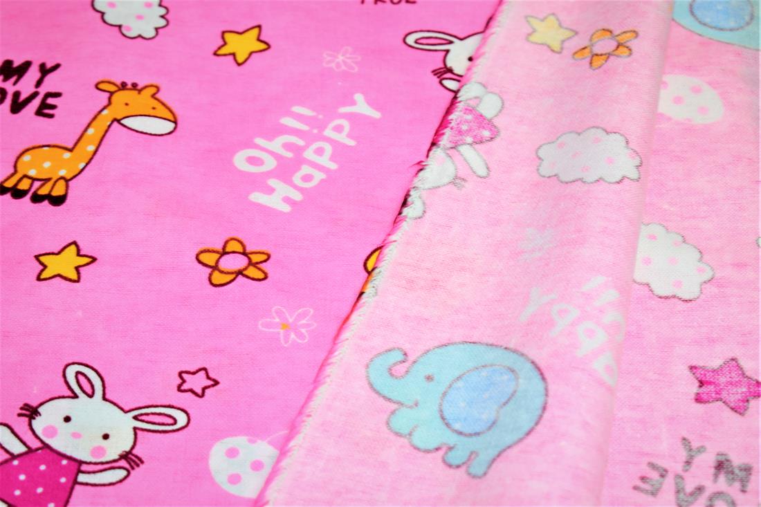 Pink Cotton My Love Fabric