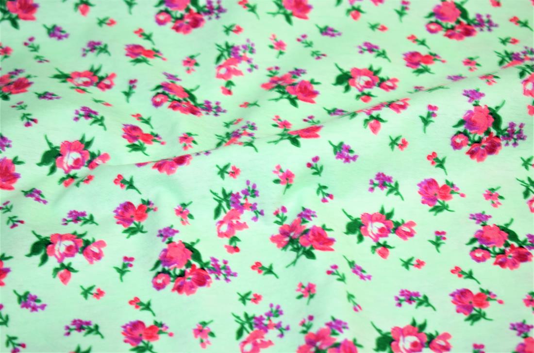 Sea Green Cotton Bedding Twill Print