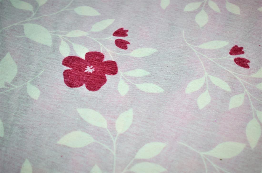 Light Pink Cotton White & Ref Hawaiian Floral