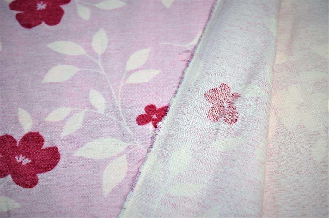 Light Pink Cotton White & Ref Hawaiian Floral