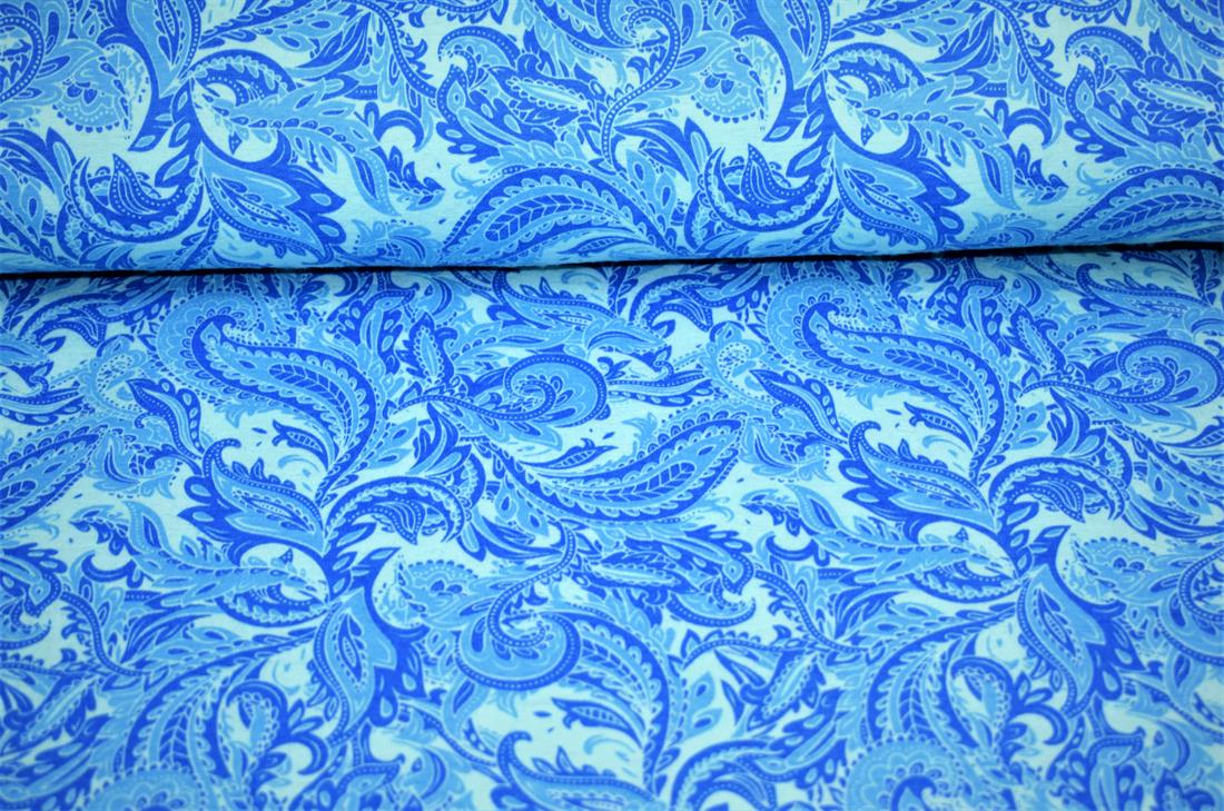 Blue Printed Cotton Classic Mabella