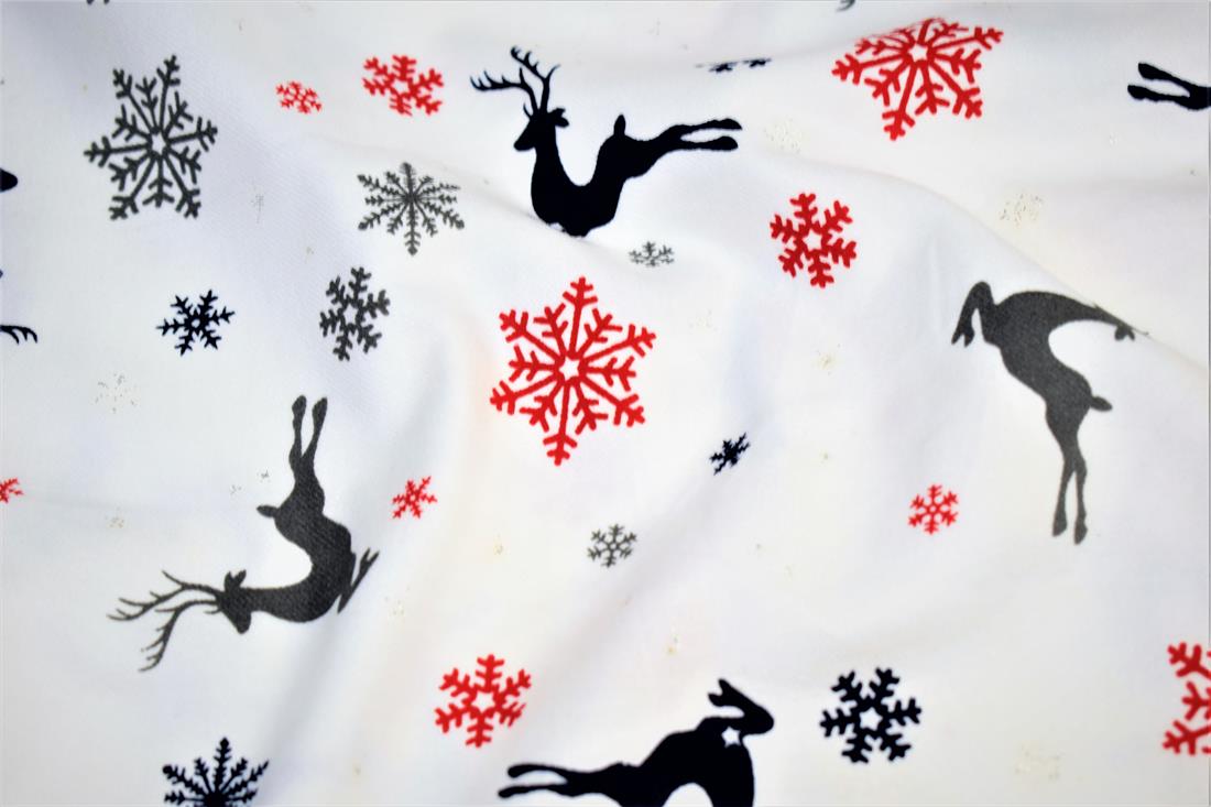 White Cotton 1001 Reindeer