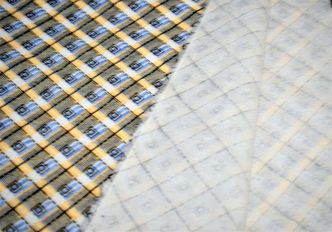 Blue Cotton Square Print