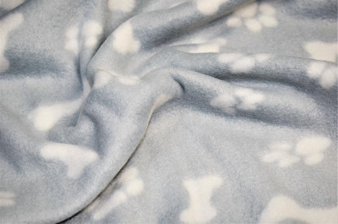 Light Grey Dog Bones Print