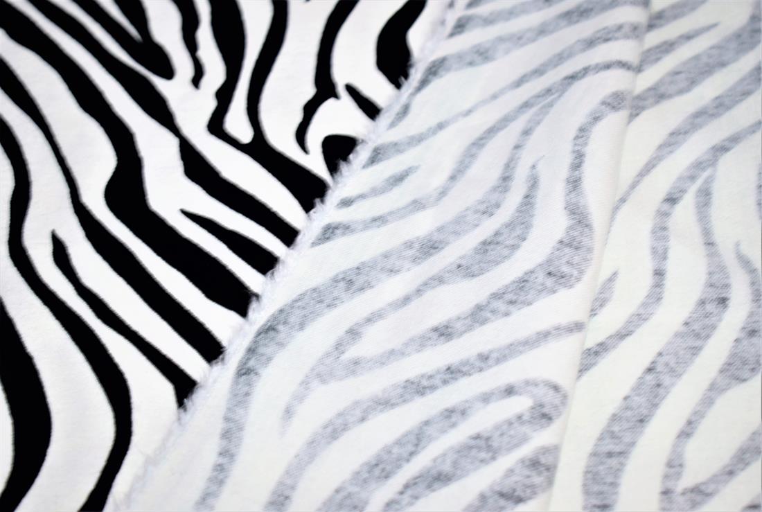 Black & White Cotton Zebra Print