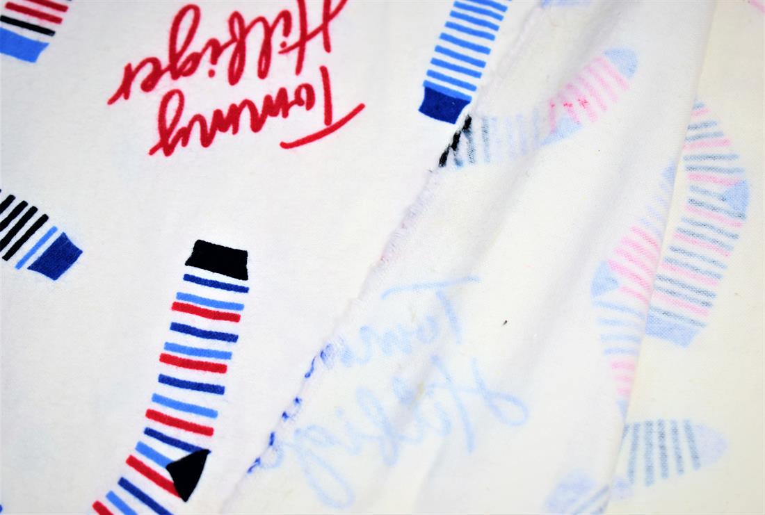 White Printed Brushed Cotton