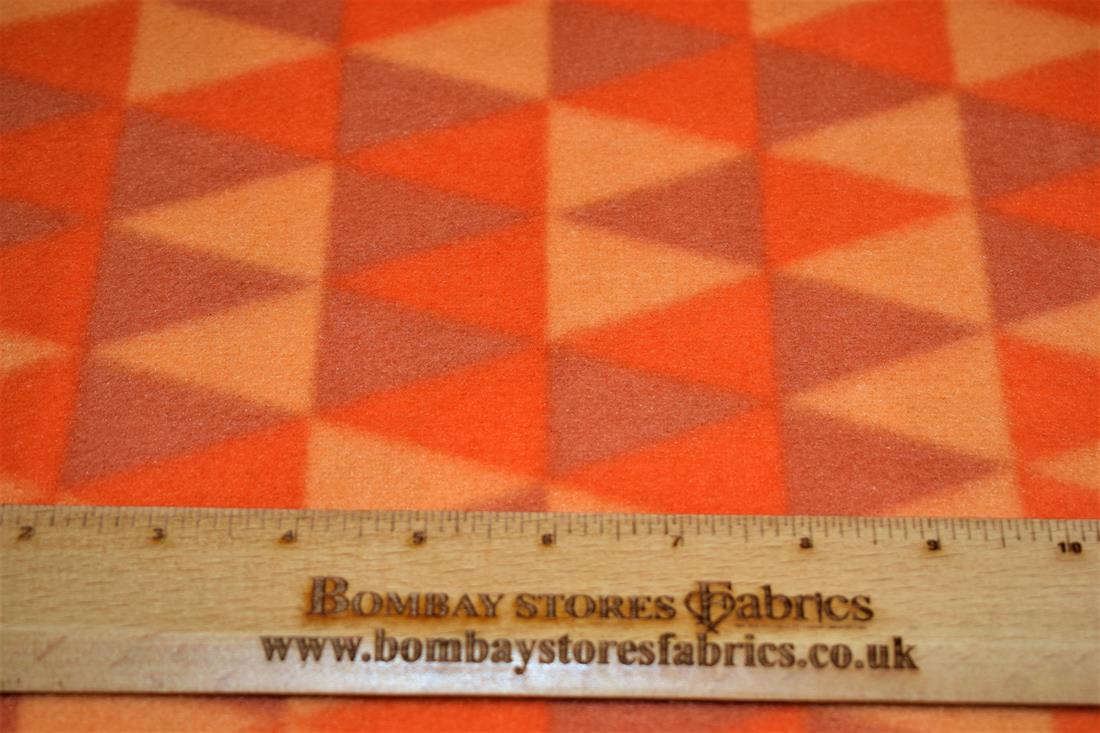 Orange Geometric Print