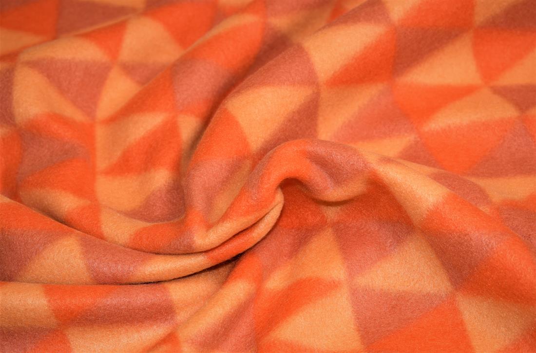 Orange Geometric Print