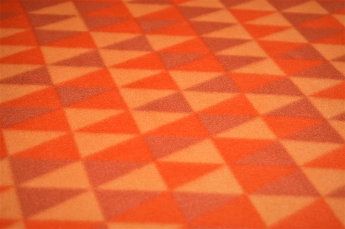 Orange Geometric Print