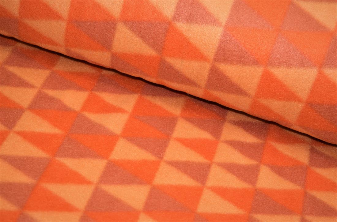 Orange Geometric Print