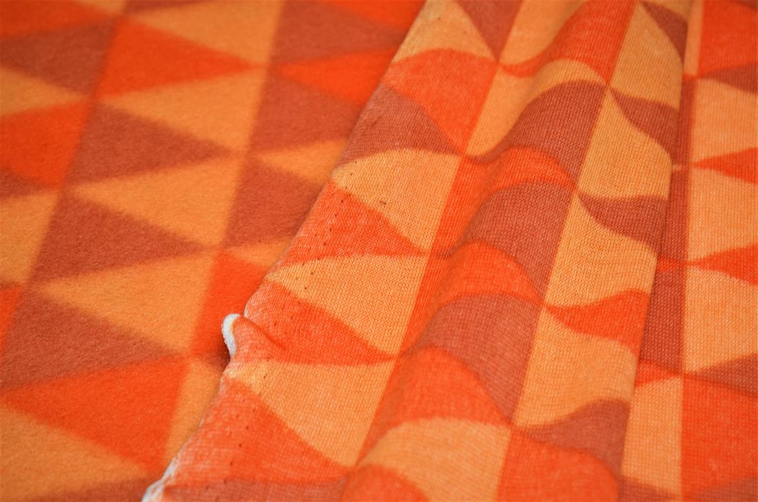 Orange Geometric Print