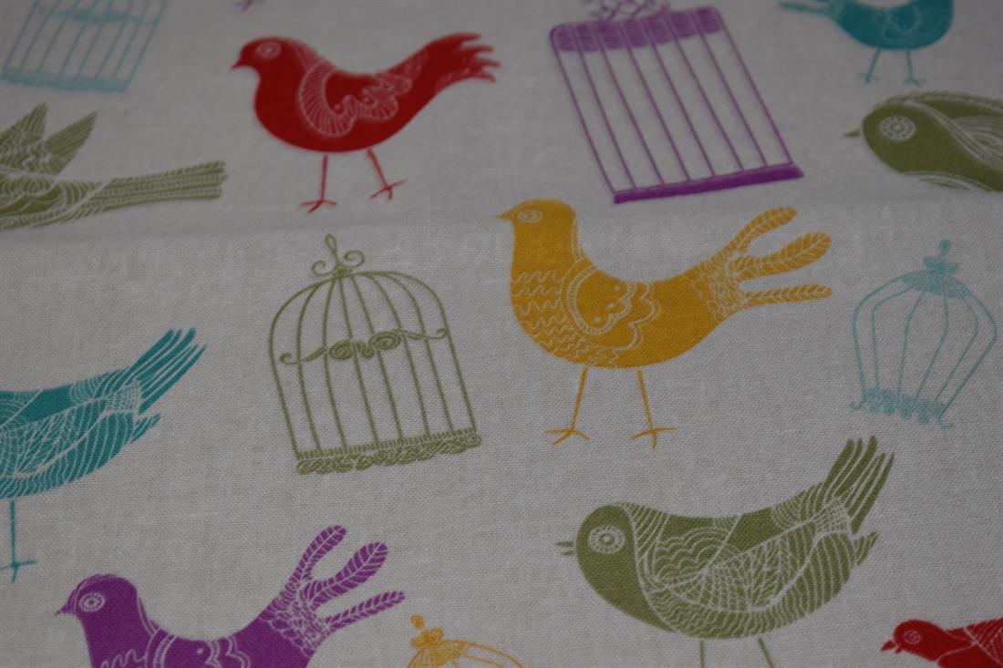 Multicolour Cotton Printed Canvas Fabric