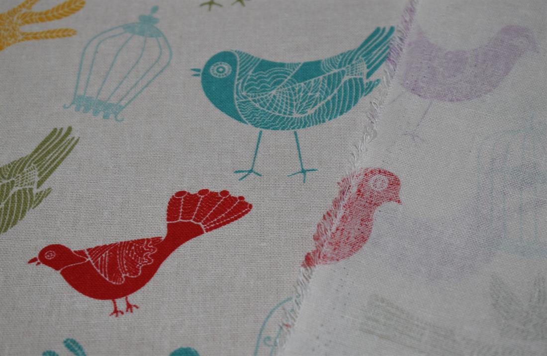 Multicolour Cotton Printed Canvas Fabric