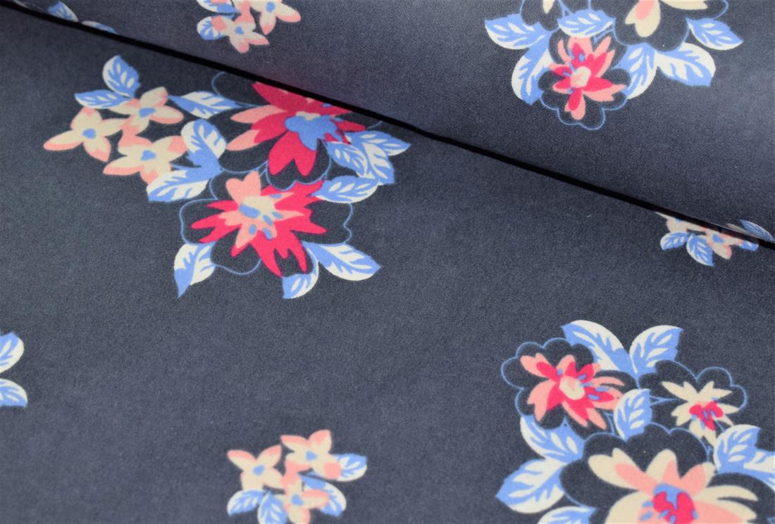 Dark Grey Printed Brushed Cotton