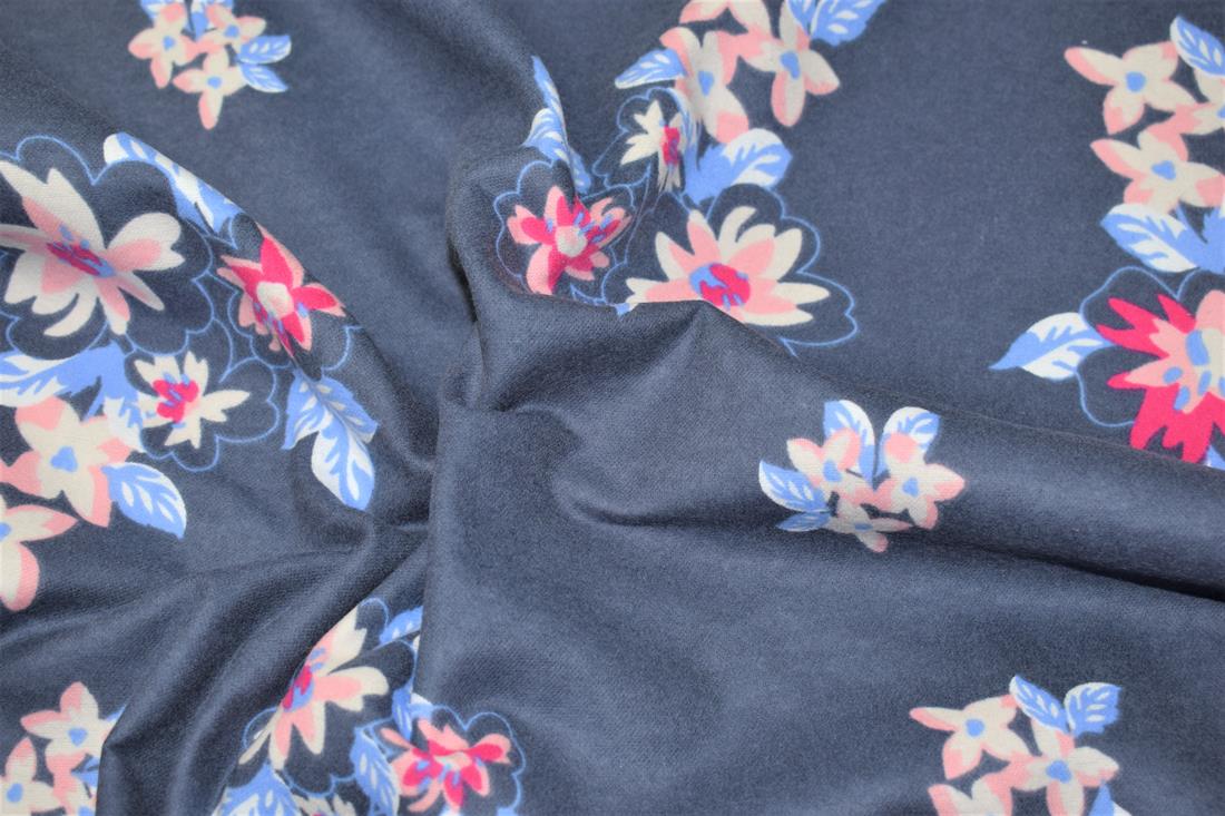 Dark Grey Printed Brushed Cotton