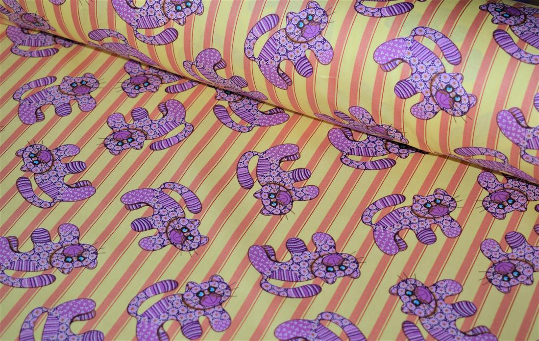 Purple Printed Cotton Fabrics