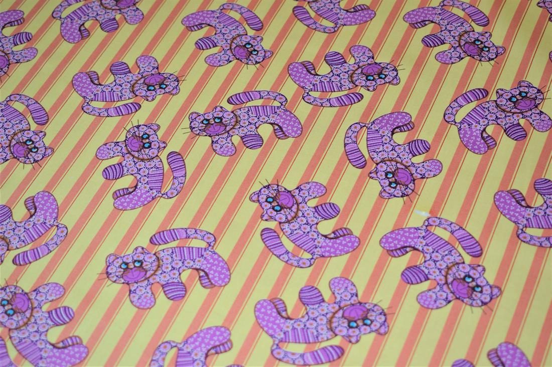 Purple Printed Cotton Fabrics