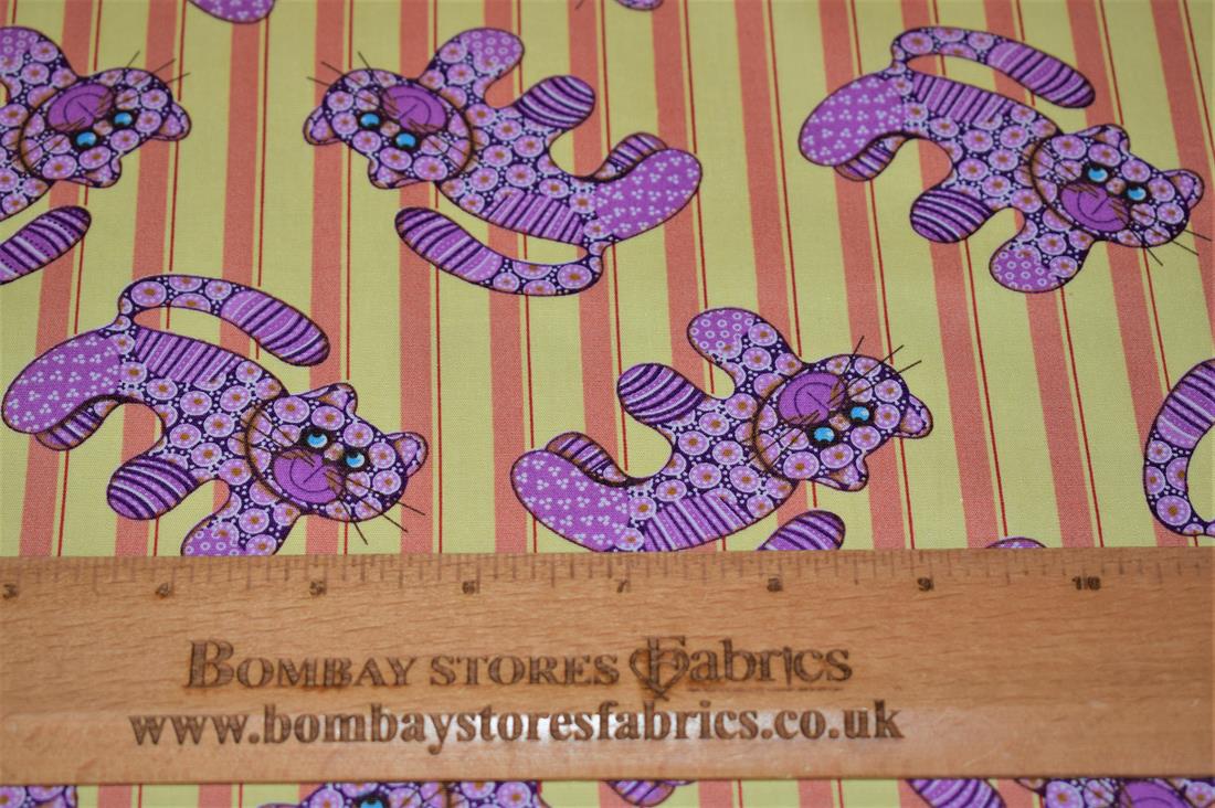 Purple Printed Cotton Fabrics