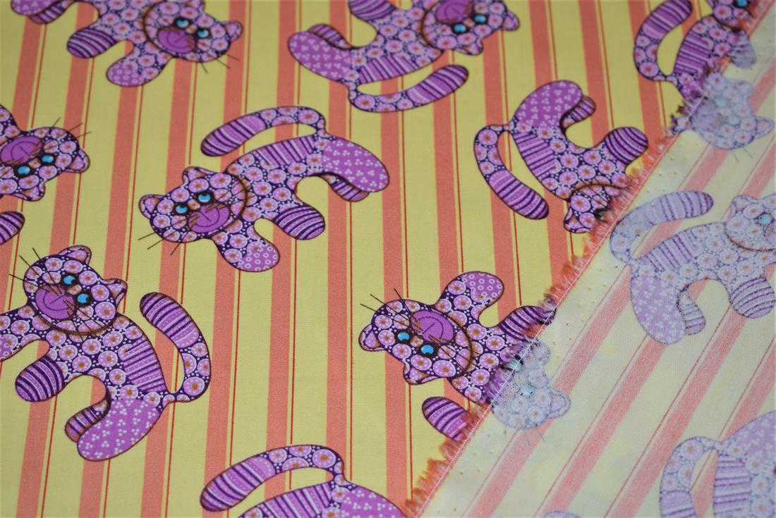 Purple Printed Cotton Fabrics